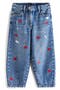 selected Denim/ Red