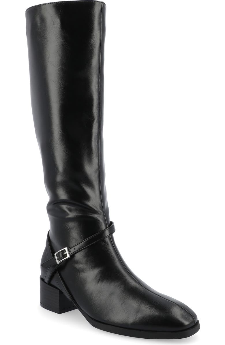 Journee Collection Rhianah Tall Boots, Main, color, Black