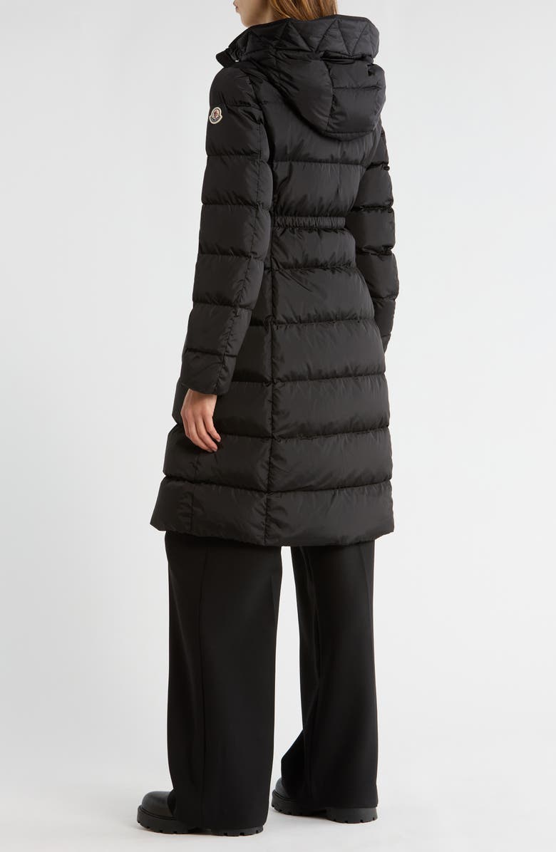 Moncler Avocette Hooded Quilted Down Puffer Coat, Alternate, color, Black