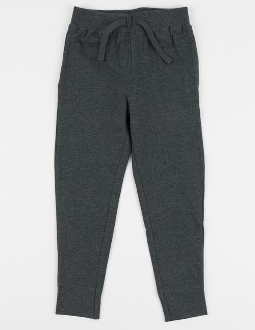 Leveret Kids 100% Cotton Lightweight Jogger Pants In Black