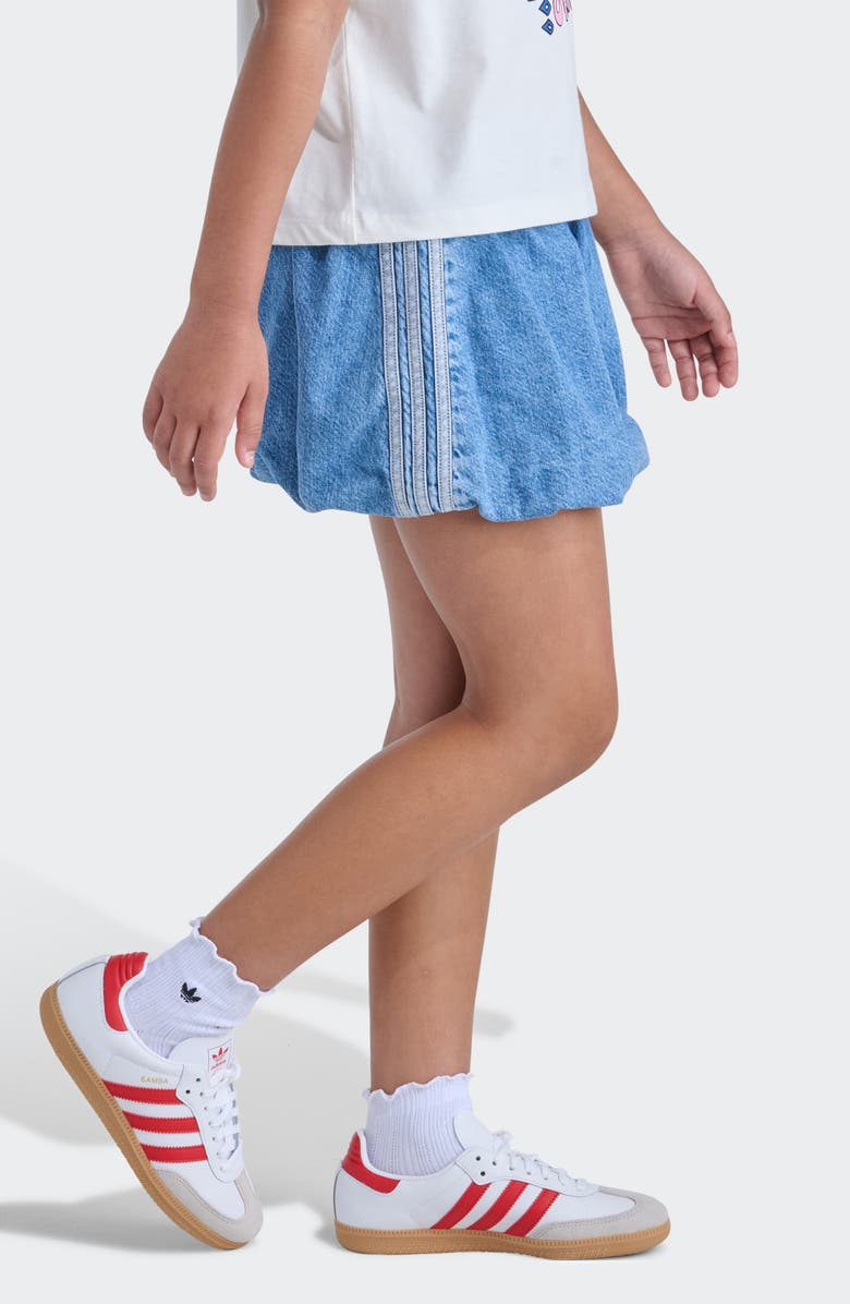 adidas Kids' Denim Bubble Skirt, Alternate, color, Medium Wash Denim