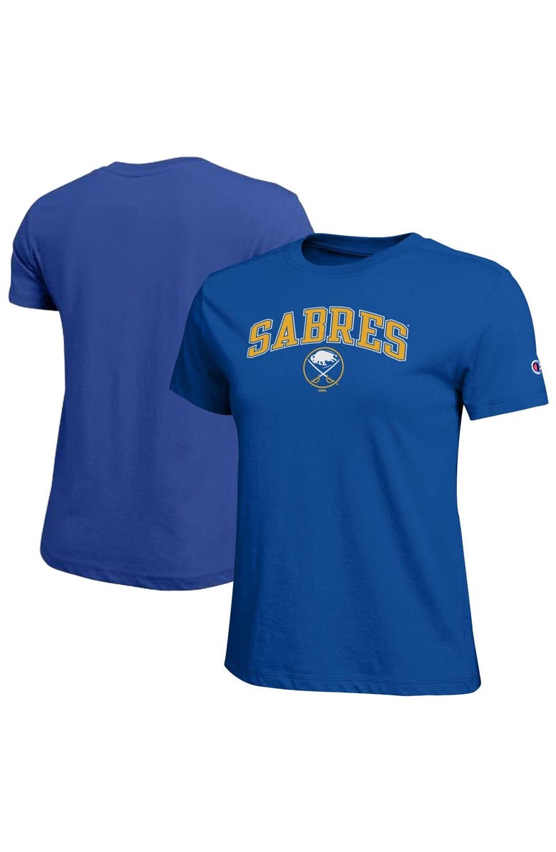 Champion Women's Champion Royal Buffalo Sabres Arch Mascot Logo T-Shirt, Main, color, Royal