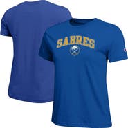 Champion Women's Champion Royal Buffalo Sabres Arch Mascot Logo T-Shirt
