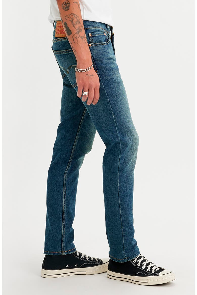 511™ Slim Fit All Seasons Jeans, Alternate, color, CRAZY FOR BLUE ADAPT