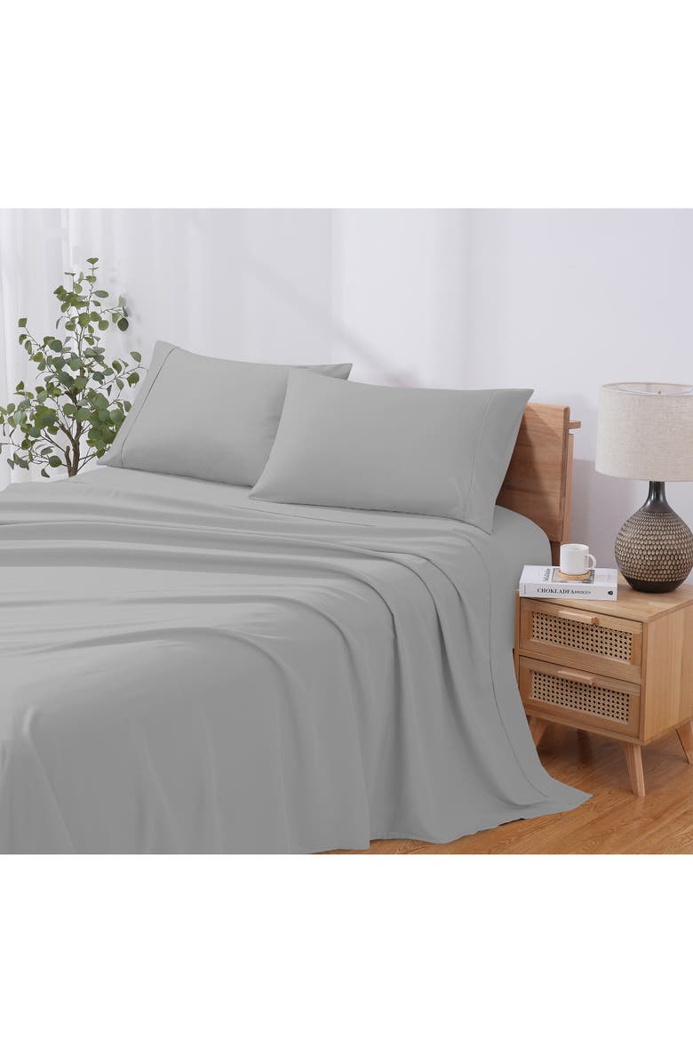 Modern Threads Solid Microfiber Sheet Set, Main, color, Vapor Blue