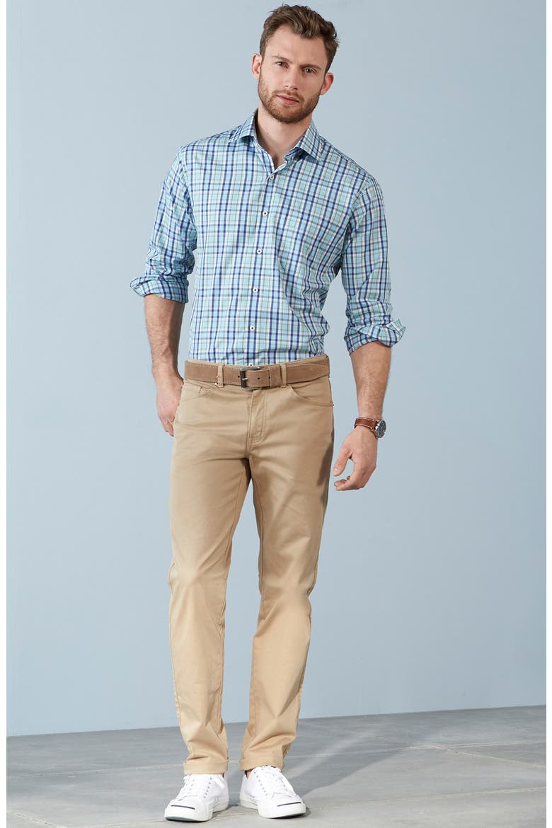 Stretch Sateen Five Pocket Pants, Alternate, color, KHAKI