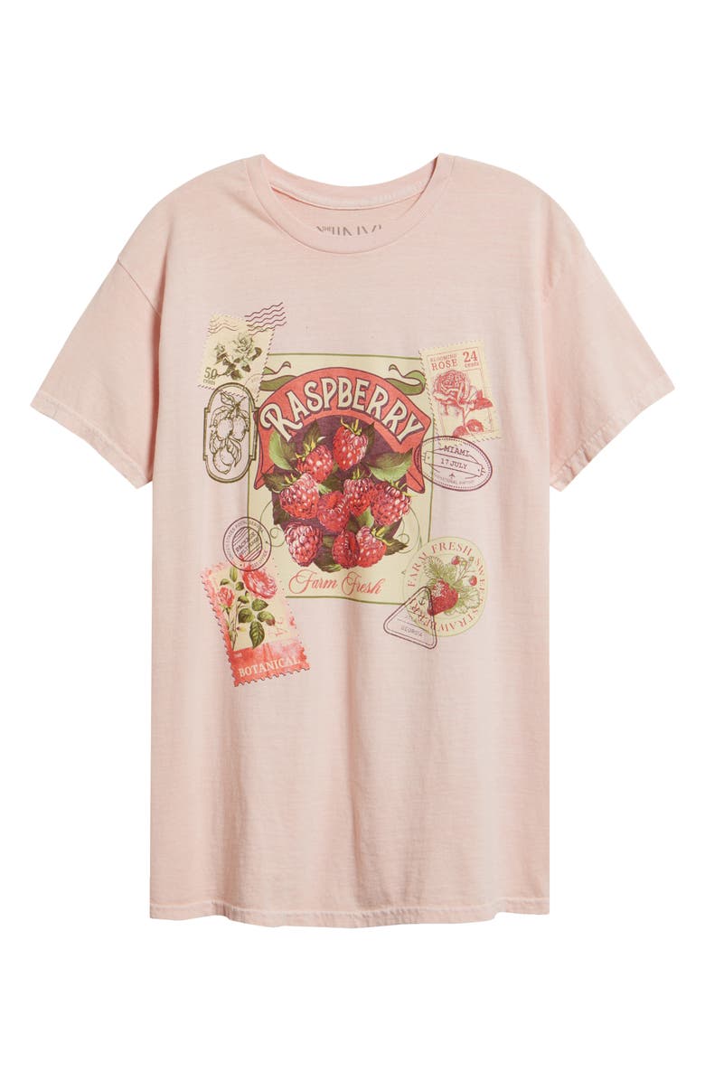 Vinyl Icons Raspberry Stamp Cotton Graphic T-Shirt, Alternate, color, Pink