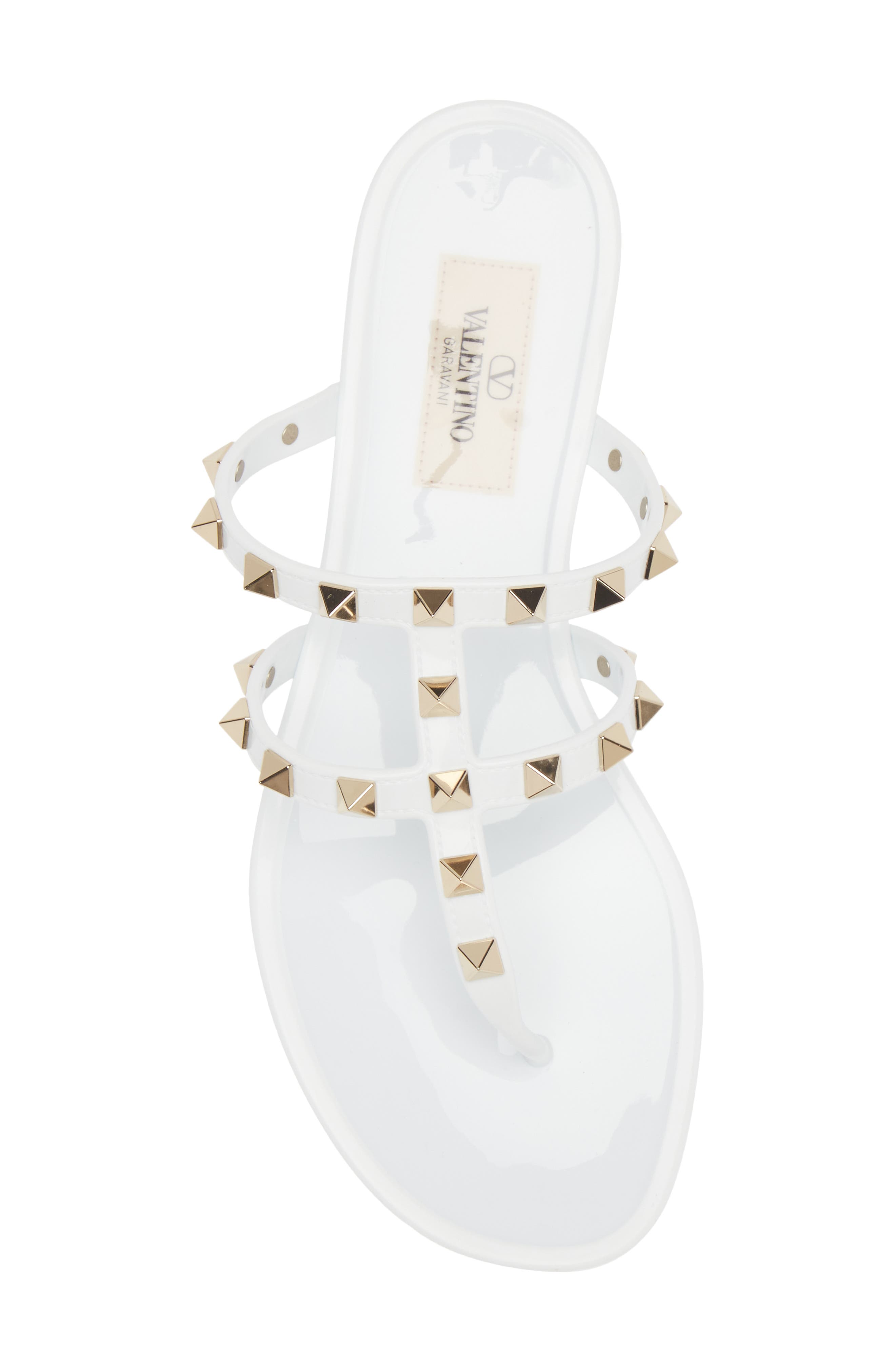 Valentino Garavani Rockstud Jelly Sandal, Alternate, color, 