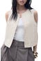 Embroidered Linen Vest