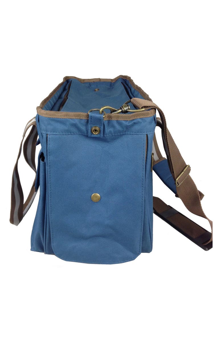 PET LIFE Blue Fashion Canvas Pet Carrier - Medium, Alternate, color, NO COLOR