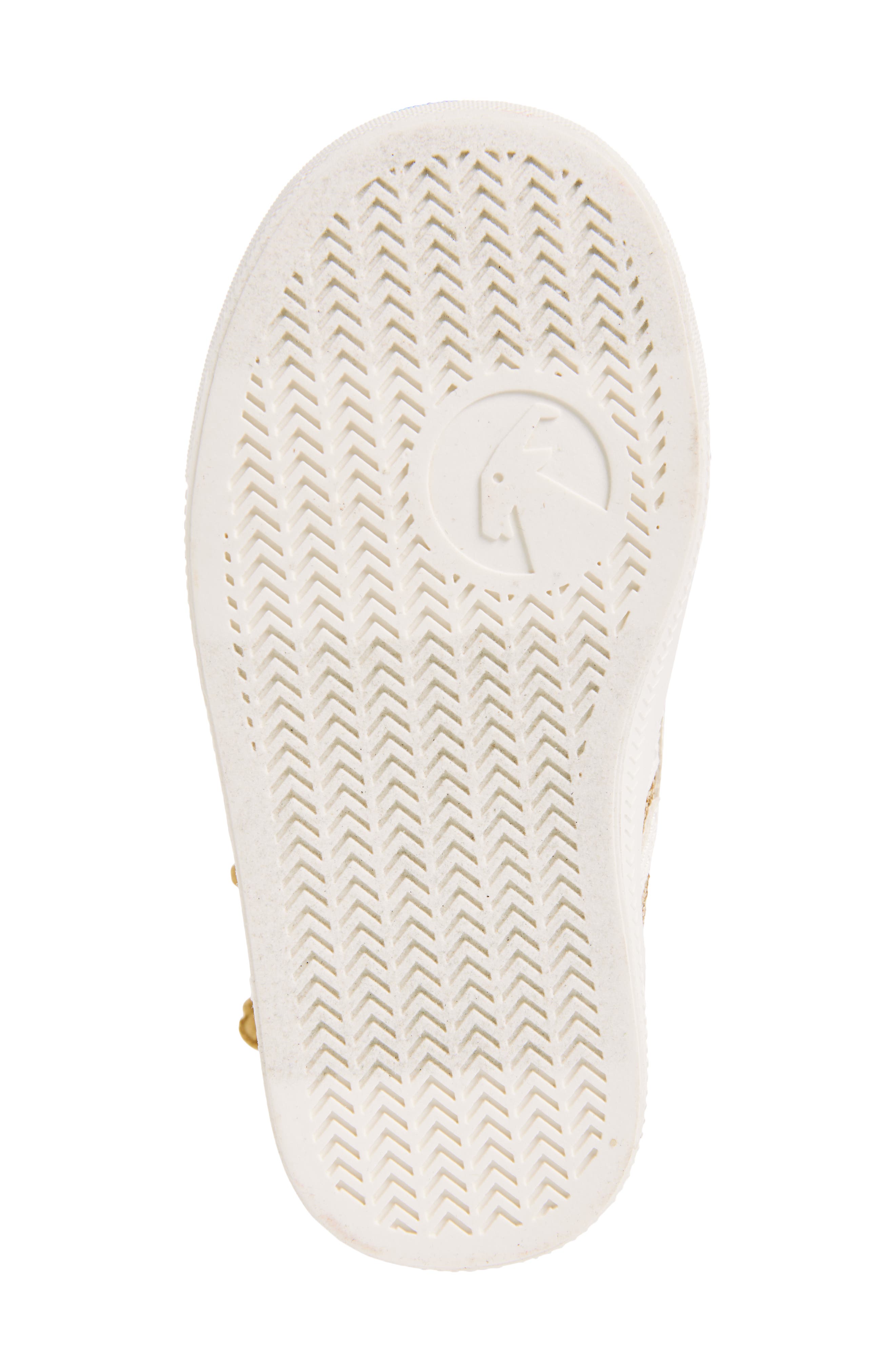 BILLY Footwear Kids' Classic Glitter High Top Sneaker, Alternate, color, Champagne Glitz