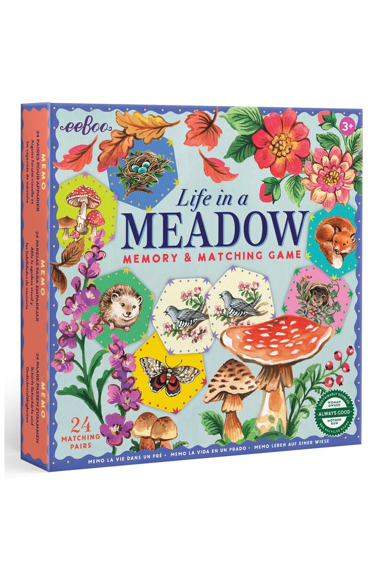 Life In a Meadow Memory & Matching Card Game, Main, color, MULTI