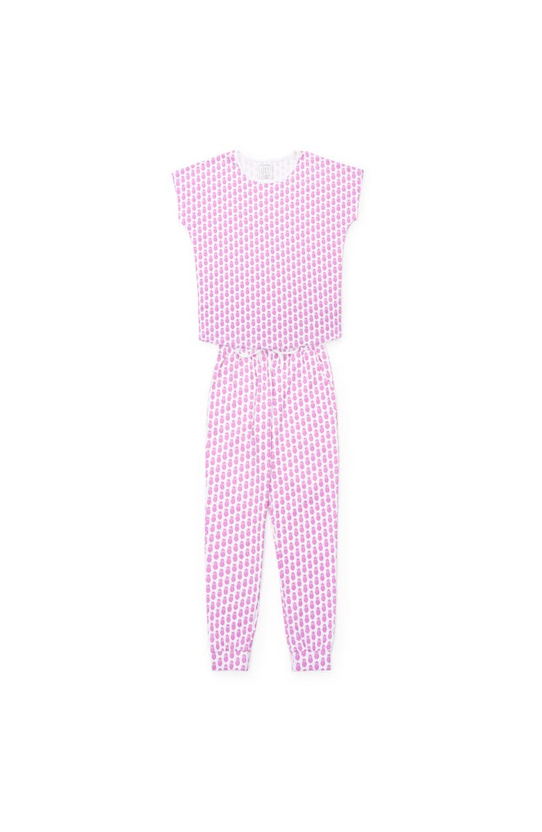Lila and Hayes Melanie Women's Pajama Jogger Set, Main, color, Palm Beach Pineapples