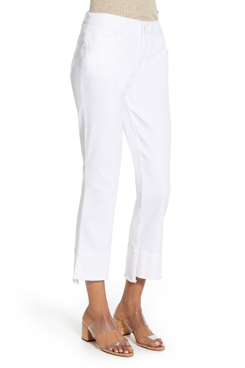 Ab-Solution Kick Flare Jeans (Nordstrom Exclusive), Alternate, color, OPTIC WHITE
