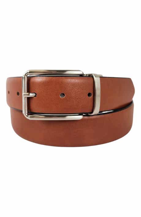 Vince Camuto Tan/Black Reversible Leather Belt