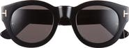 TOM FORD Lucinda 48mm Round Sunglasses