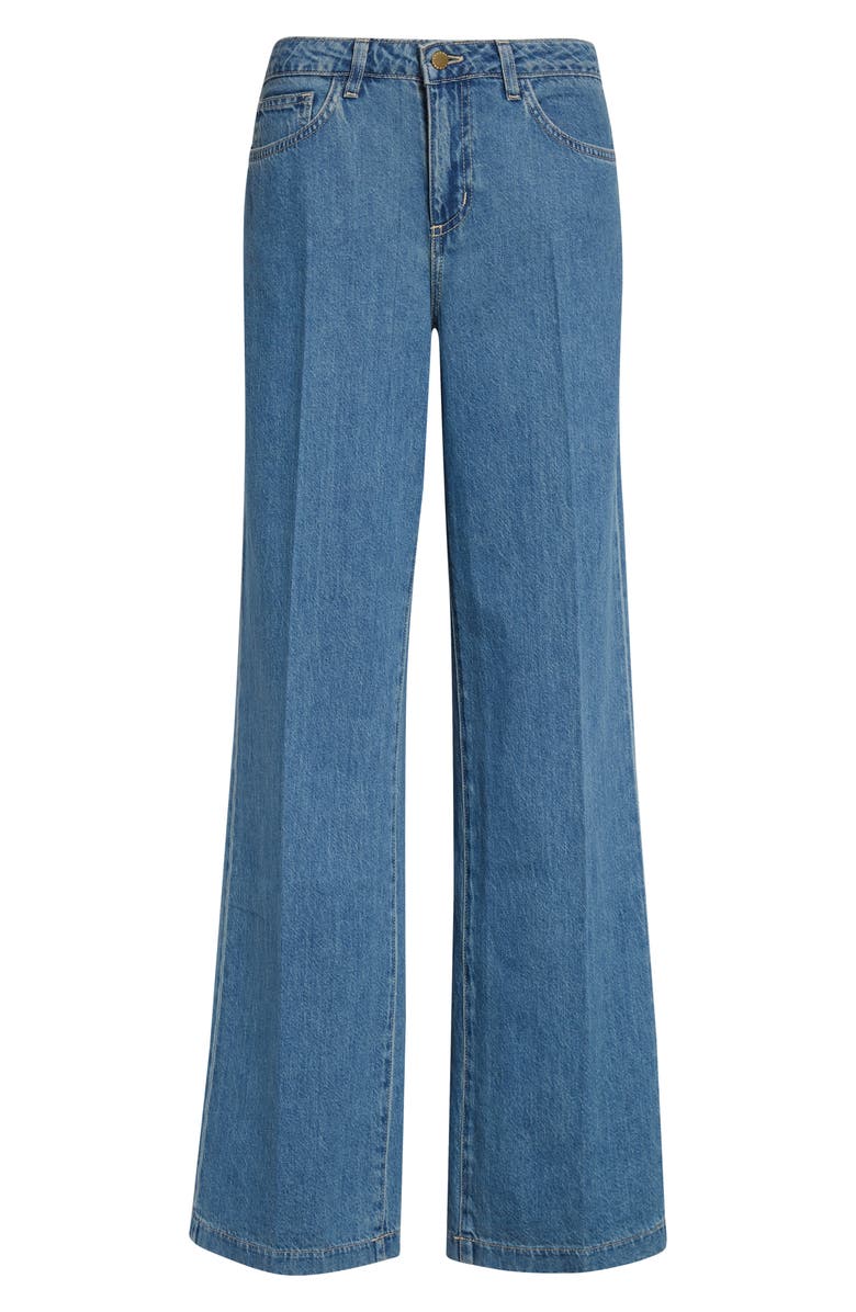 L'AGENCE Scottie High Waist Wide Leg Jeans, Alternate, color, Wilton