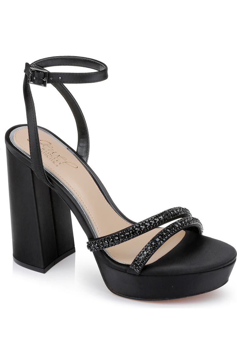 Jewel Badgley Mischka Rochel Platform Sandal, Main, color, Black