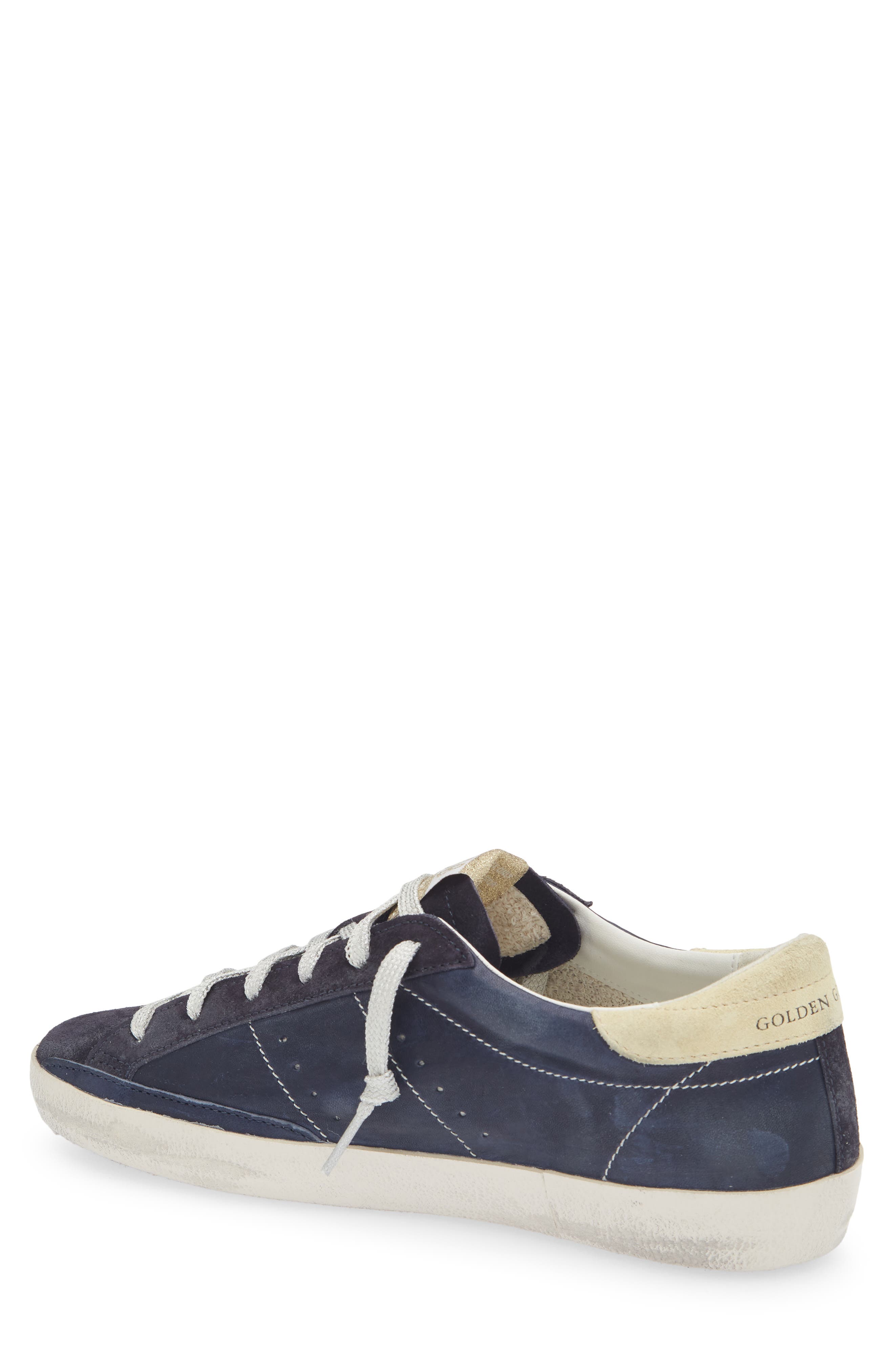 Golden Goose Super-Star Sneaker, Alternate, color, Navy Blue/ Butter/ Milk