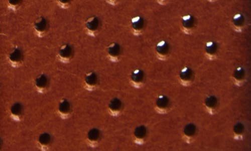 Boconi Perforated Leather Belt In Brown