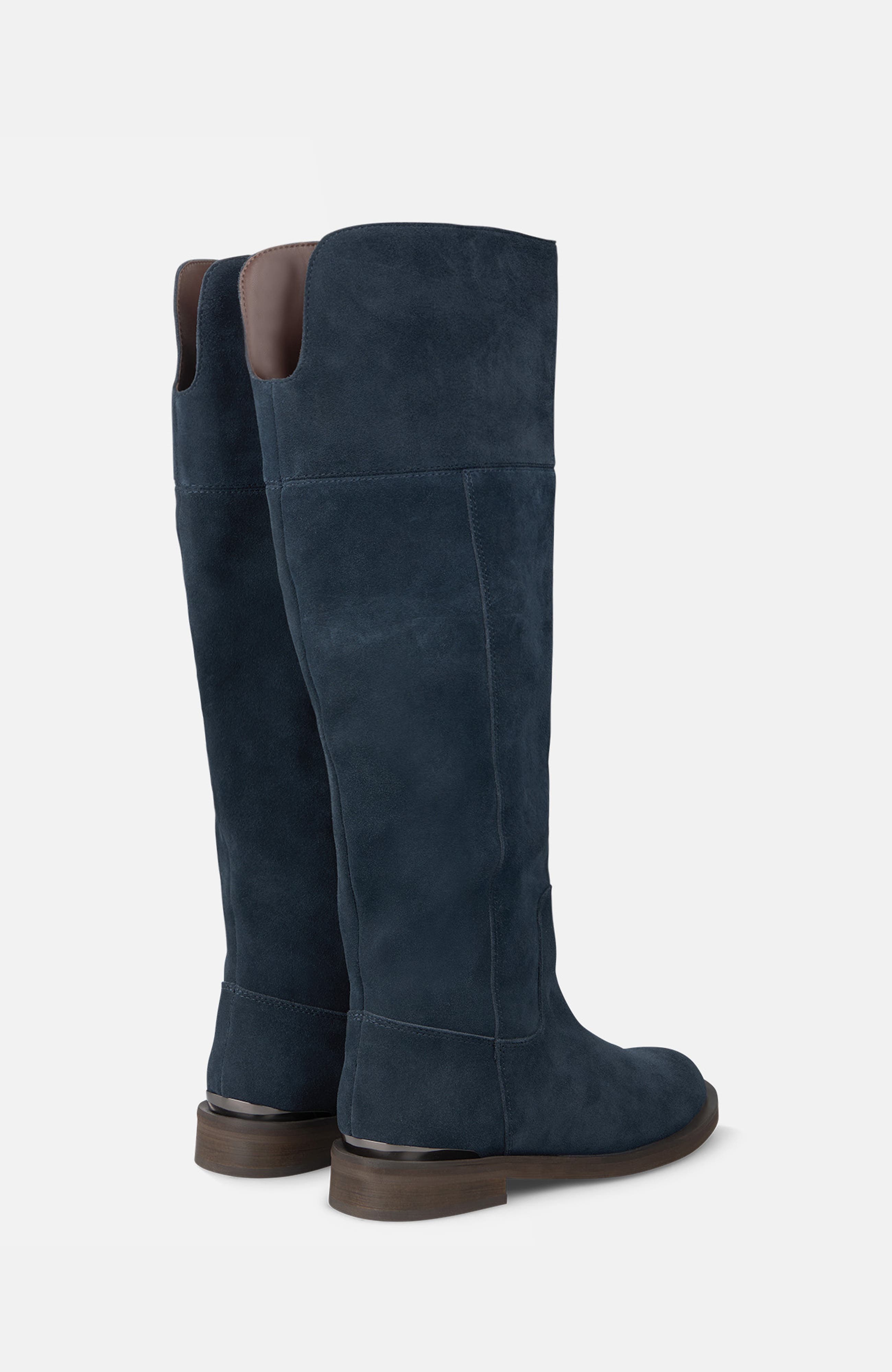High Flat Boot, Alternate, color, Navy