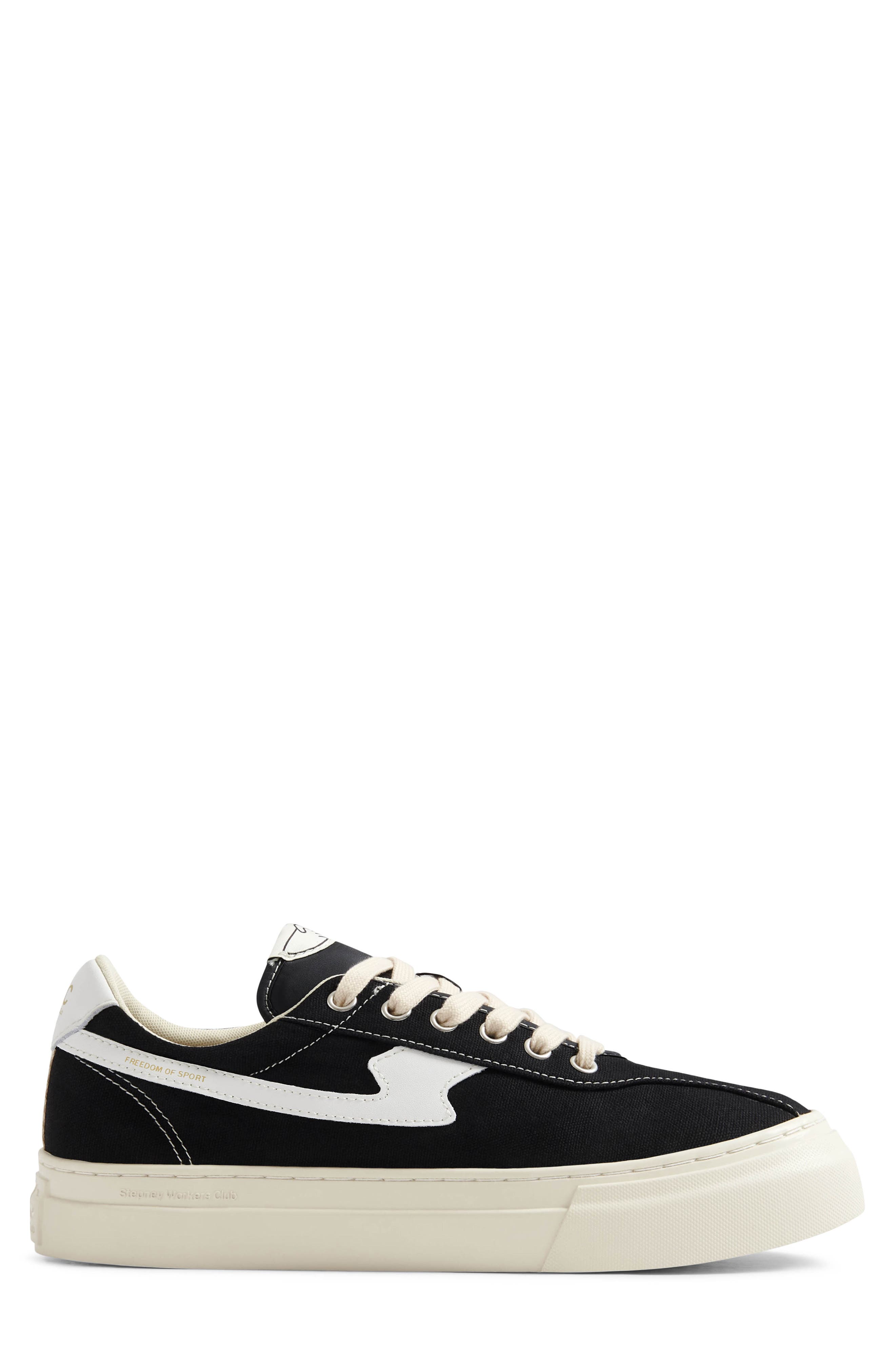 STEPNEY WORKERS CLUB Dellow S-Strike Cup Sneaker, Alternate, color, Black White