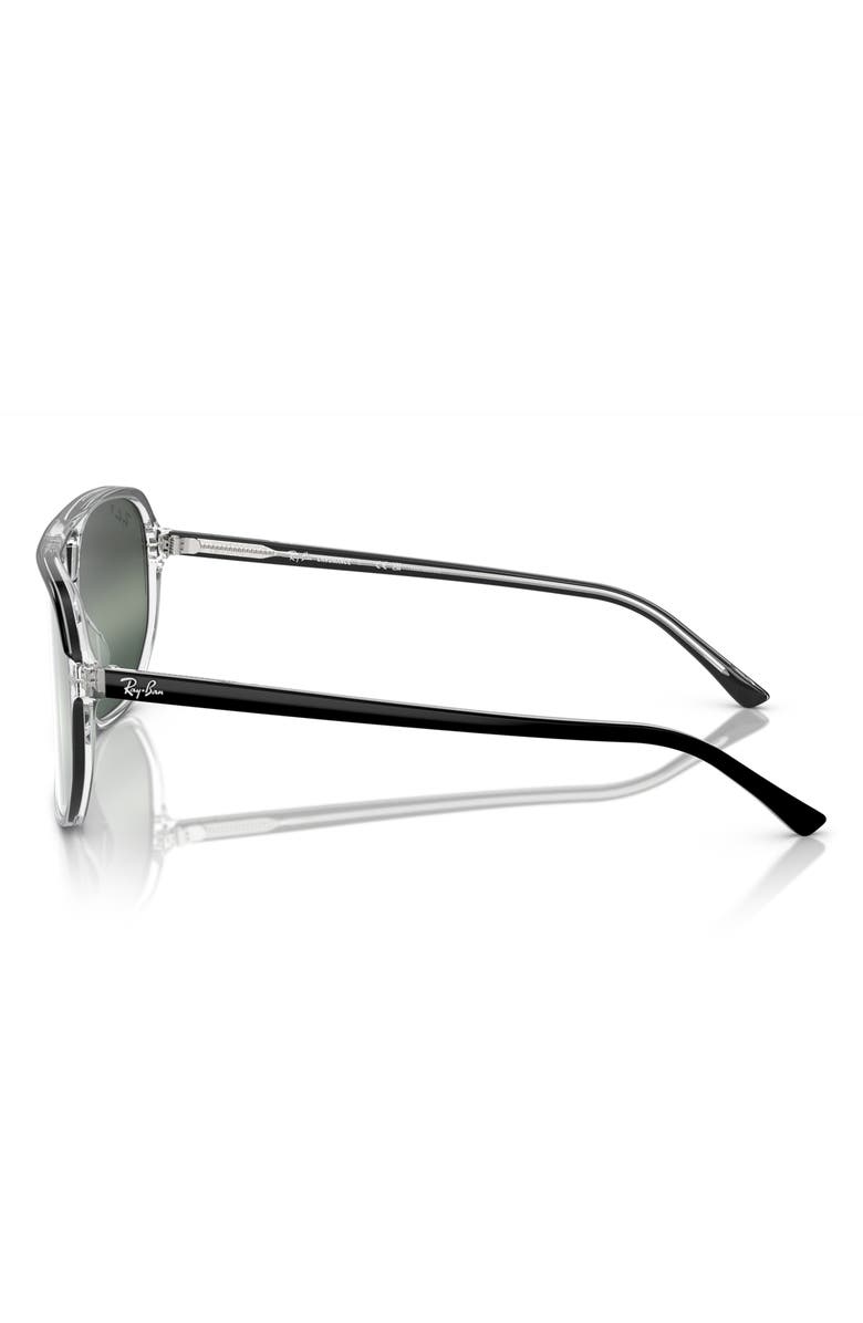 Ray-Ban Bill One 60mm Square Sunglasses, Alternate, color, Clear