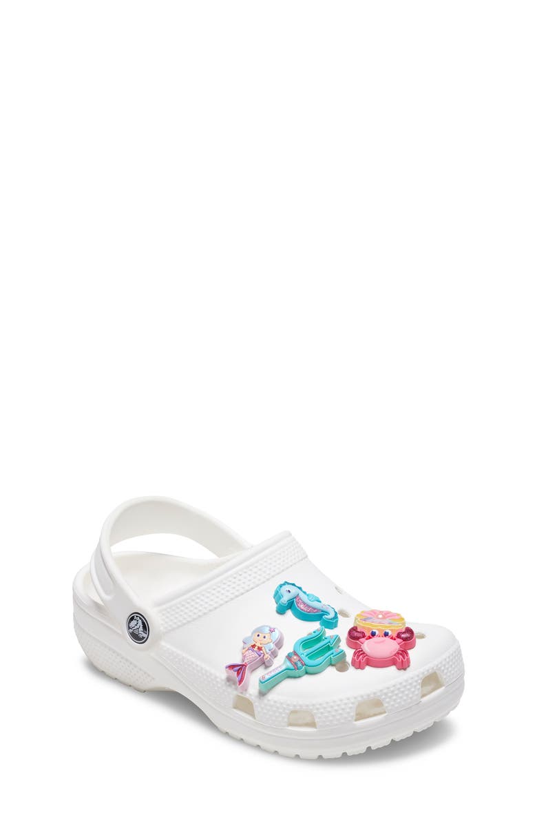 CROCS Cuties Under the Sea 5-Pack Jibbitz<sup>™</sup> Shoe Charms, Alternate, color, White