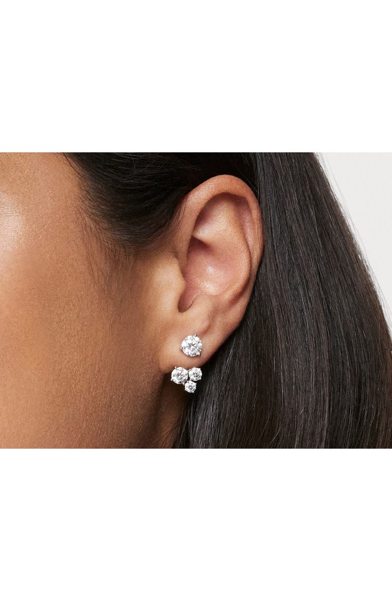 LIGHTBOX Round Lab-Created Diamond Cluster Ear Jackets, Alternate, color,