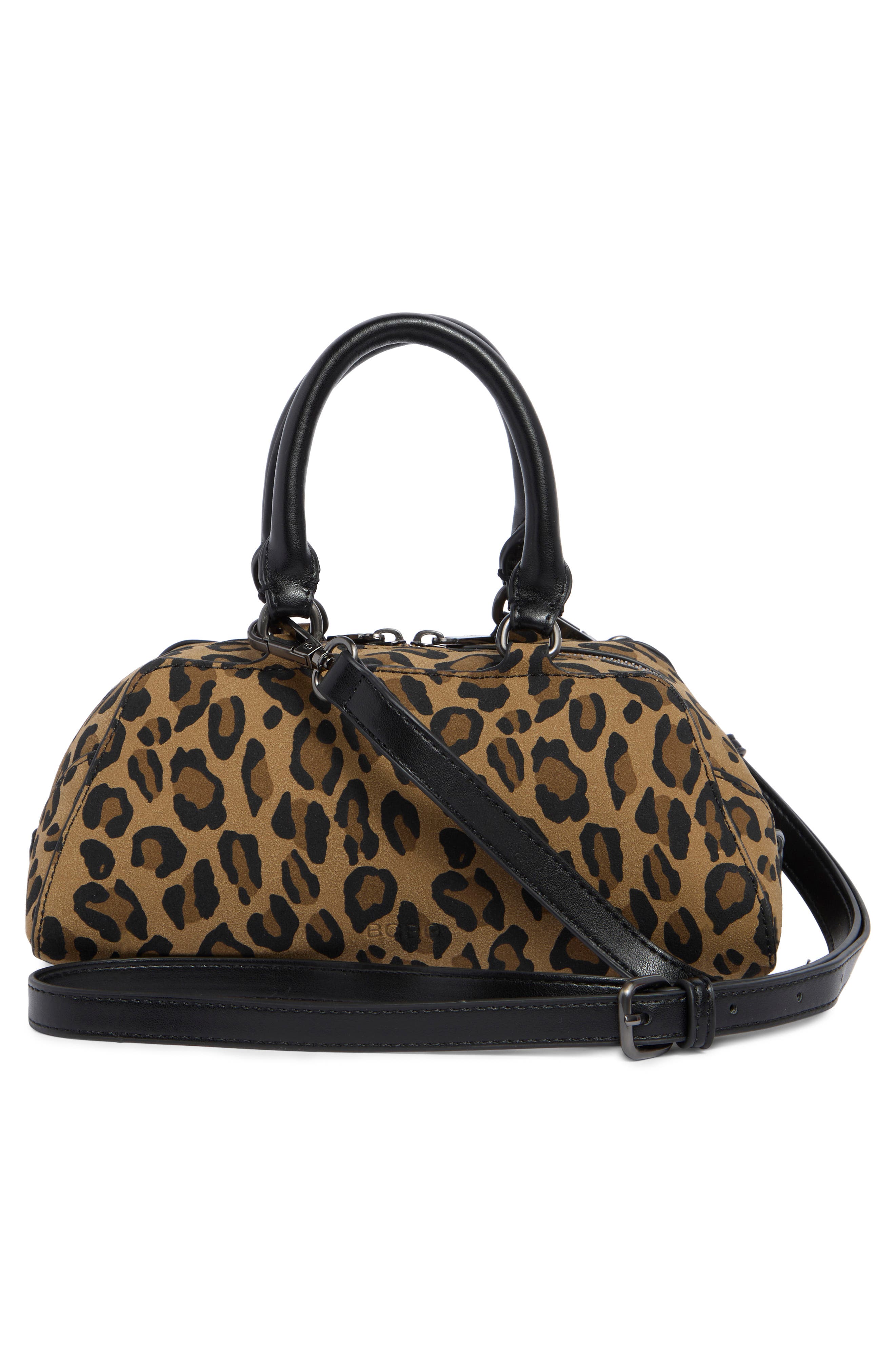 Leopard Print Satchel Bag, Alternate, color, LEOPARD