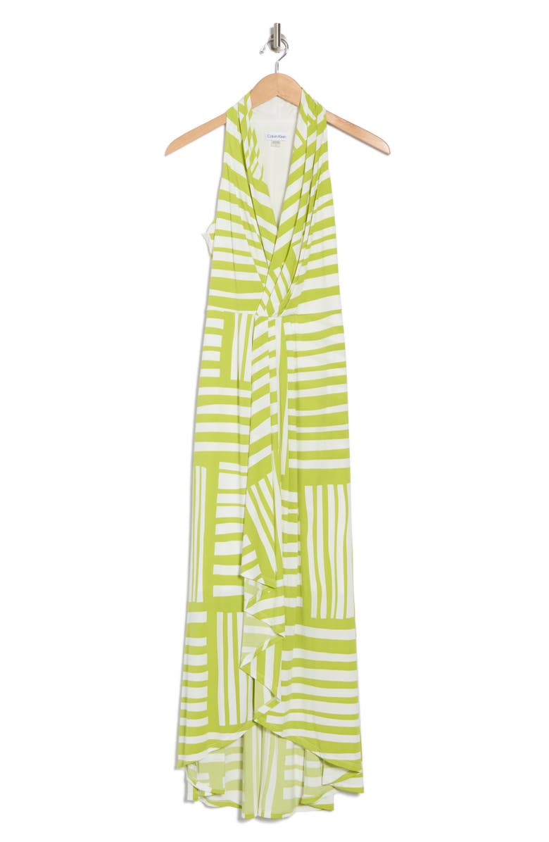 Calvin Klein Knot Front Maxi Dress, Alternate, color,