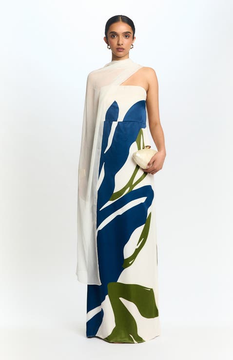 Strapless Shawl Dress Lilo in Fsc Viscose