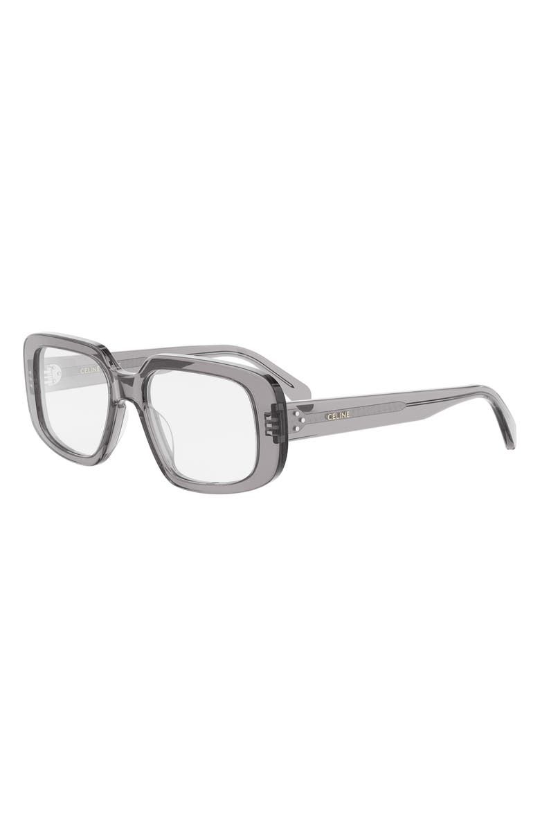 CELINE Bold 54mm Rectangular Optical Glasses, Alternate, color, 