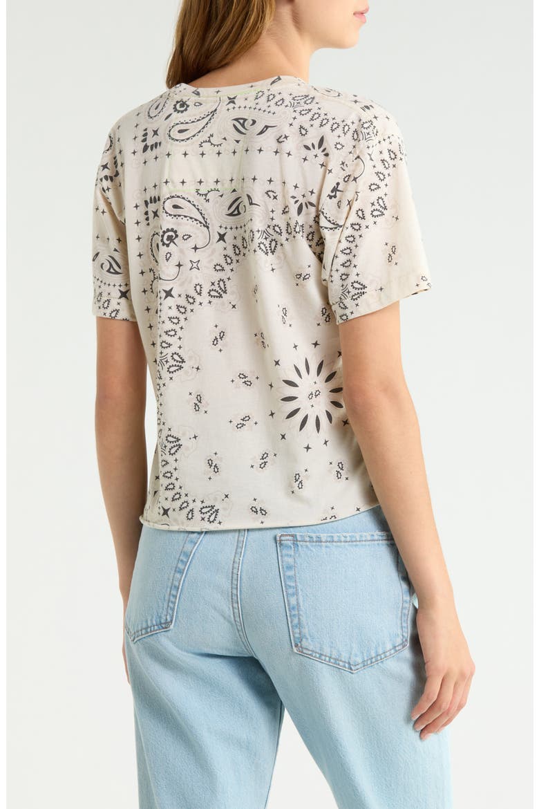 Bandana Boyfriend T-Shirt, Alternate, color, VINTAGE WHITE