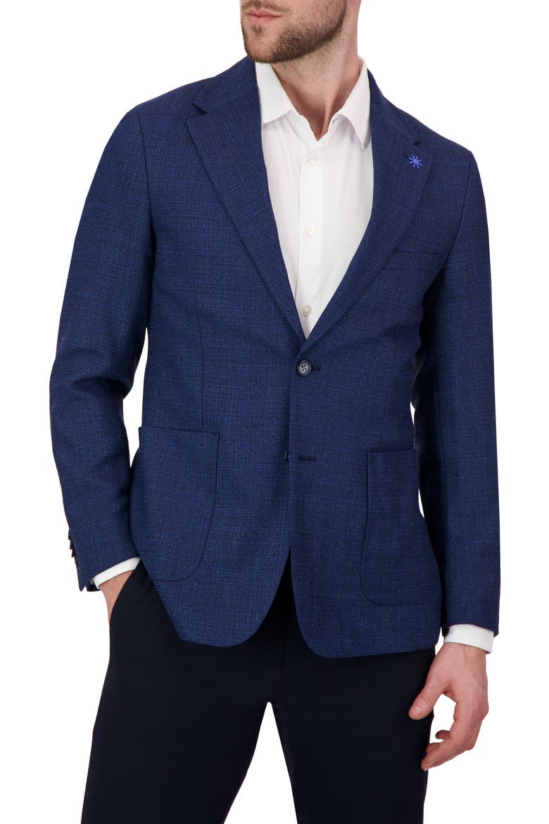 Wool Blend Sport Coat, Alternate, color, DARK BLUE