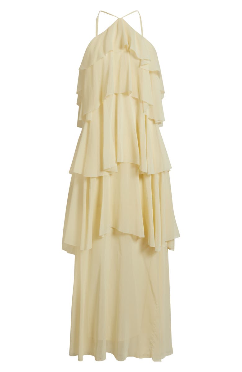 Lucy Paris Emery Ruffle Maxi Dress, Alternate, color, Yellow