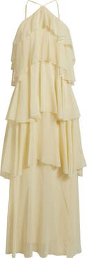 Lucy Paris Emery Ruffle Maxi Dress