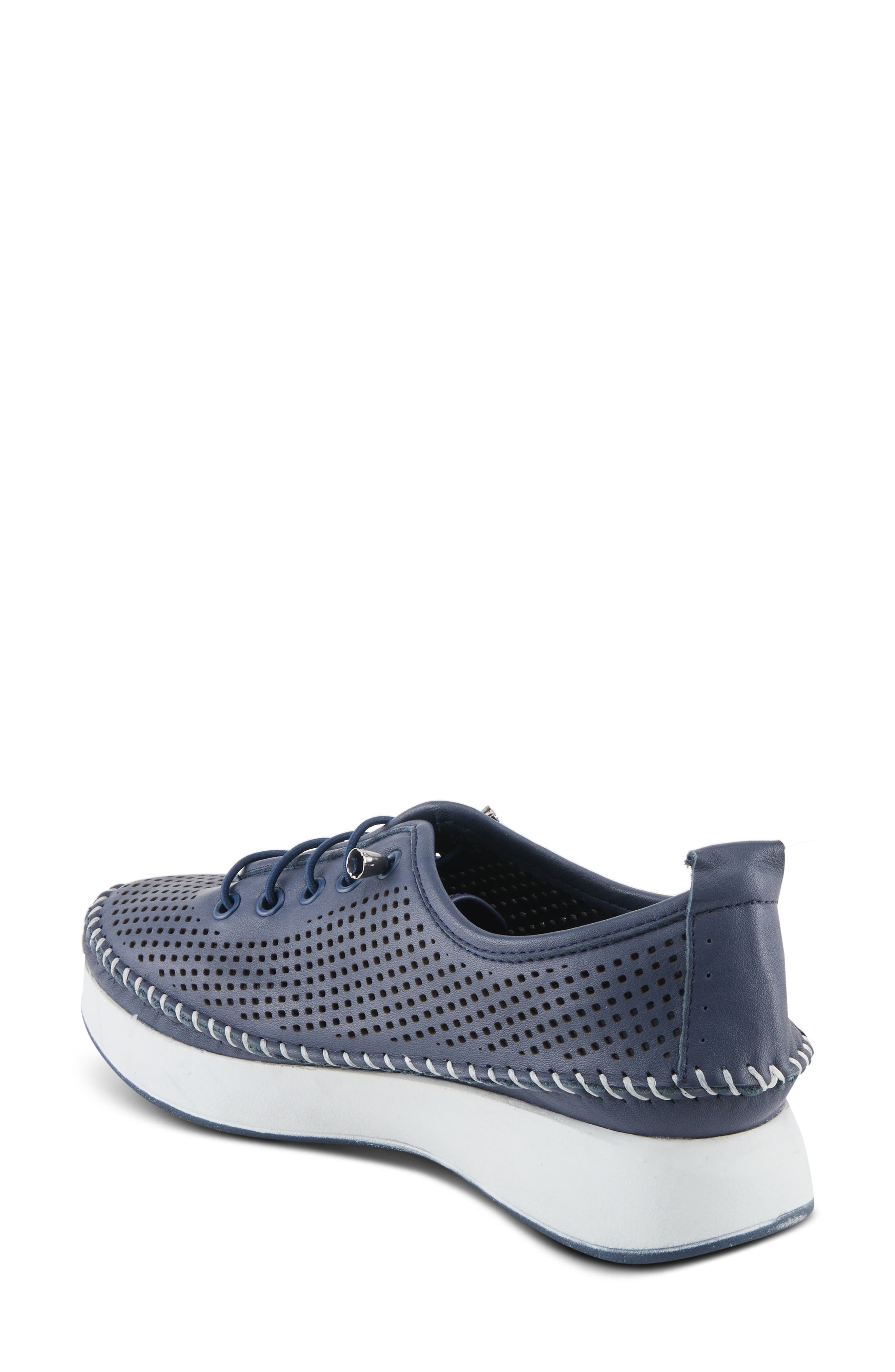 Eastwood Platform Sneaker, Alternate, color, NAVY