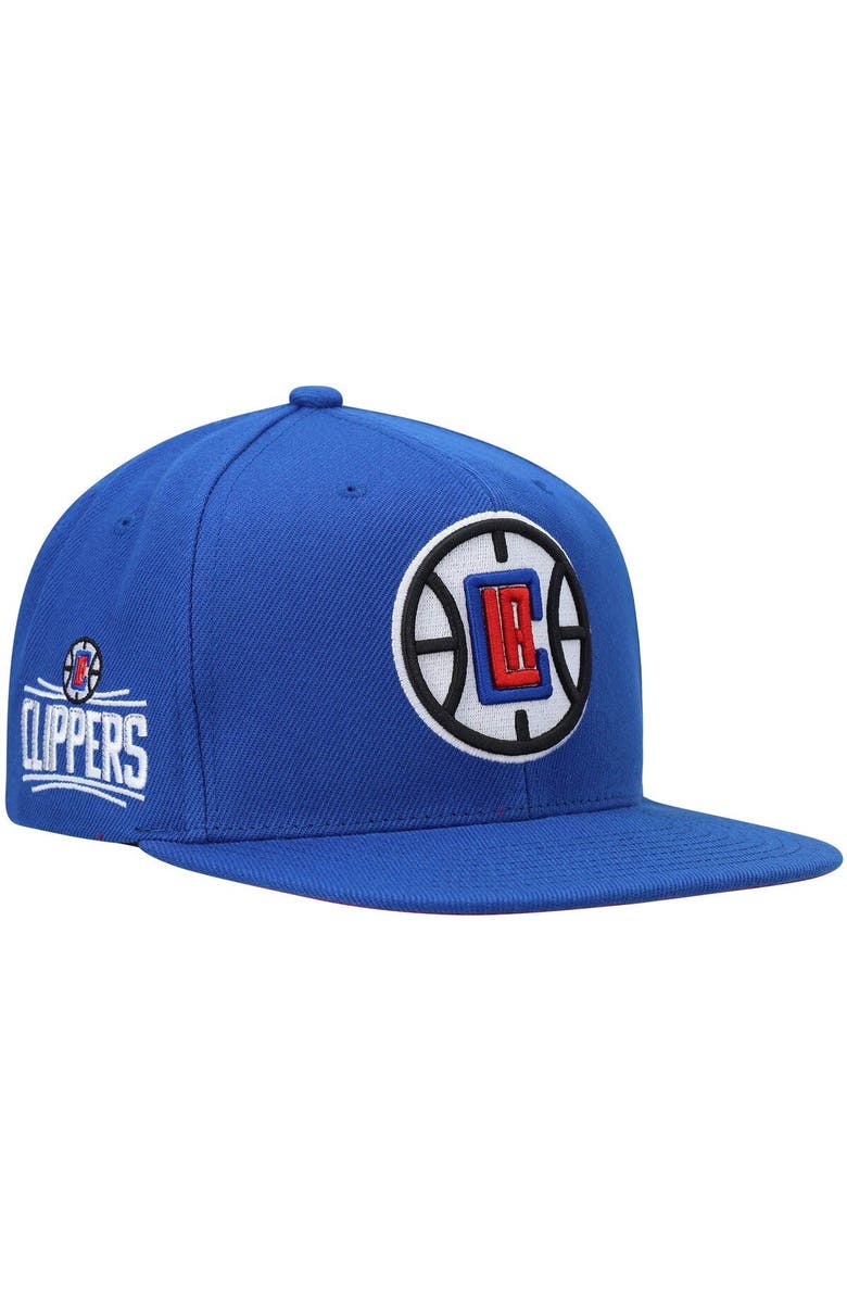 Mitchell & Ness Men's Mitchell & Ness Royal LA Clippers Core Side Snapback Hat, Main, color, 