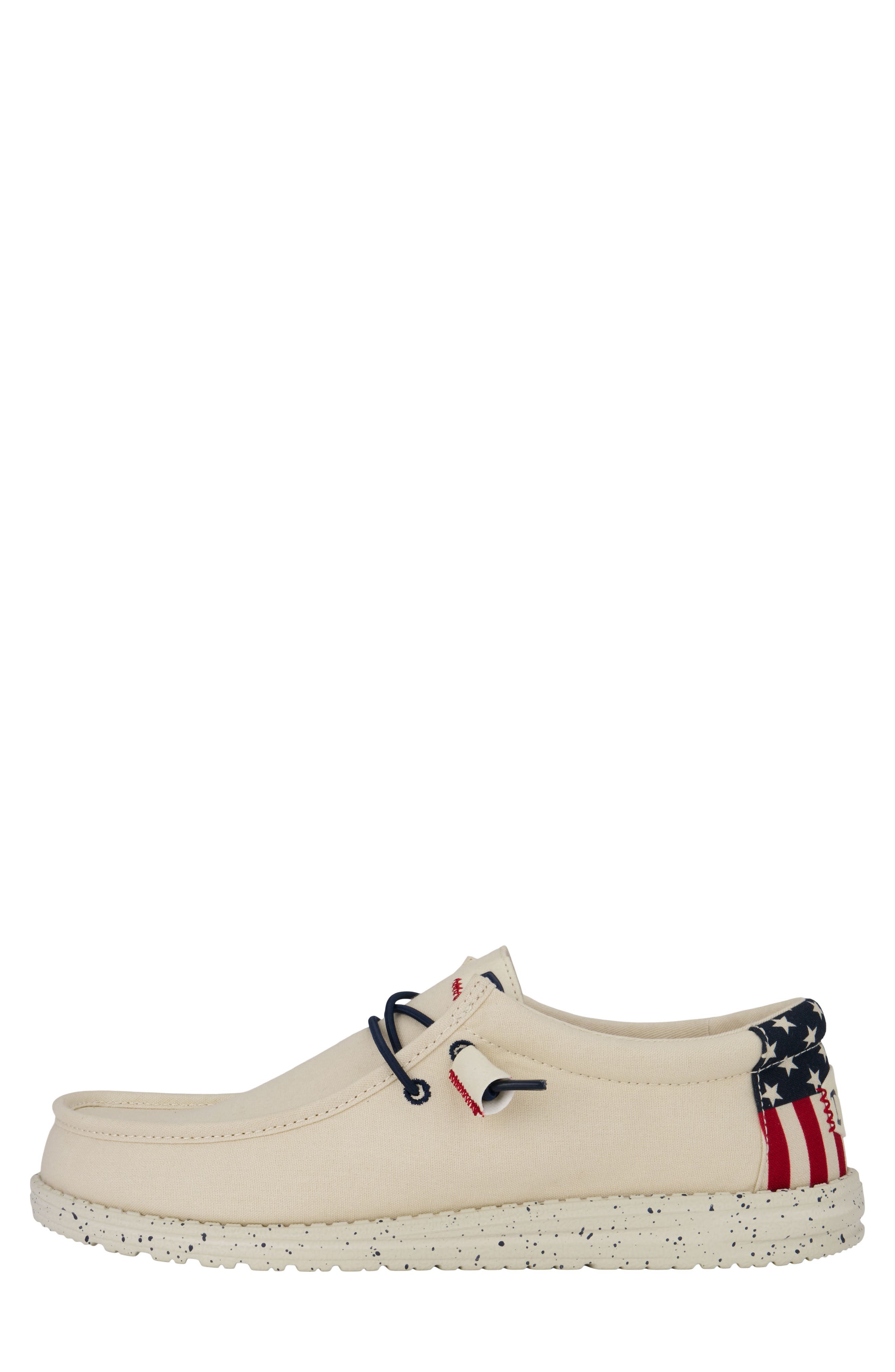 Hey Dude Wally Americana Slip-On, Alternate, color, Off White