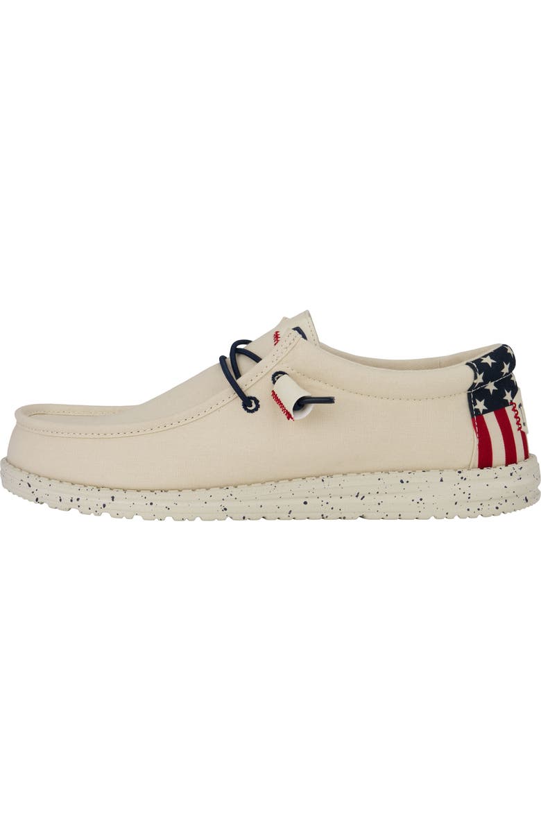 Hey Dude Wally Americana Slip-On, Alternate, color, Off White