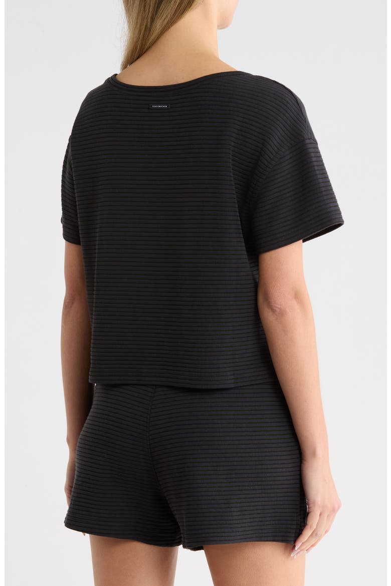 Charter Cruise Boxy Ottoman Knit Top, Alternate, color, BLACK