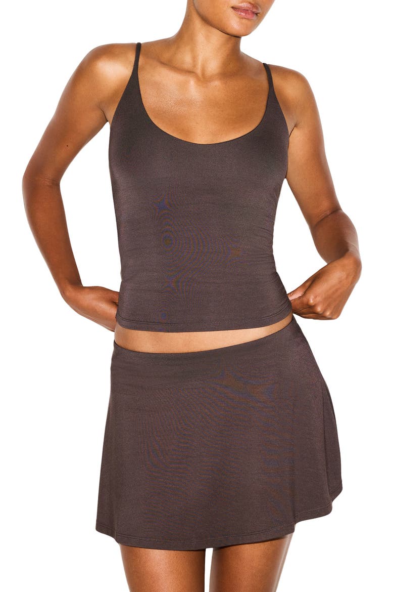 Smooth Lounge Scoop Neck Cami, Main, color, RAISIN