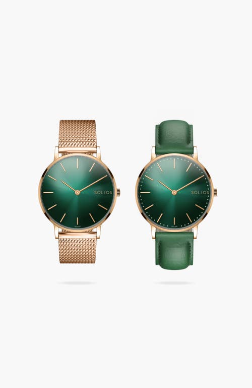 Solios Watches The Rainforest Classic Bundle | Green Dial