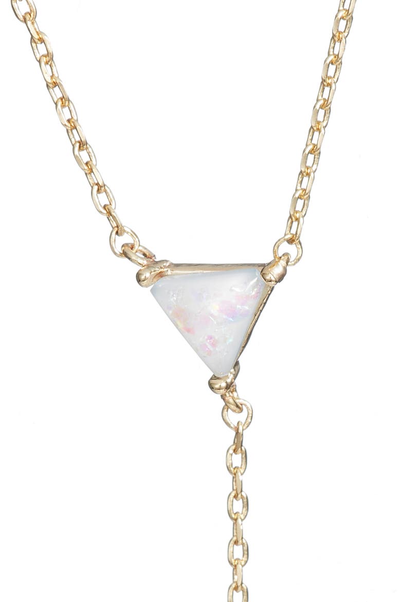 Diaz Lariat Necklace, Alternate, color, GOLD/ OPAL