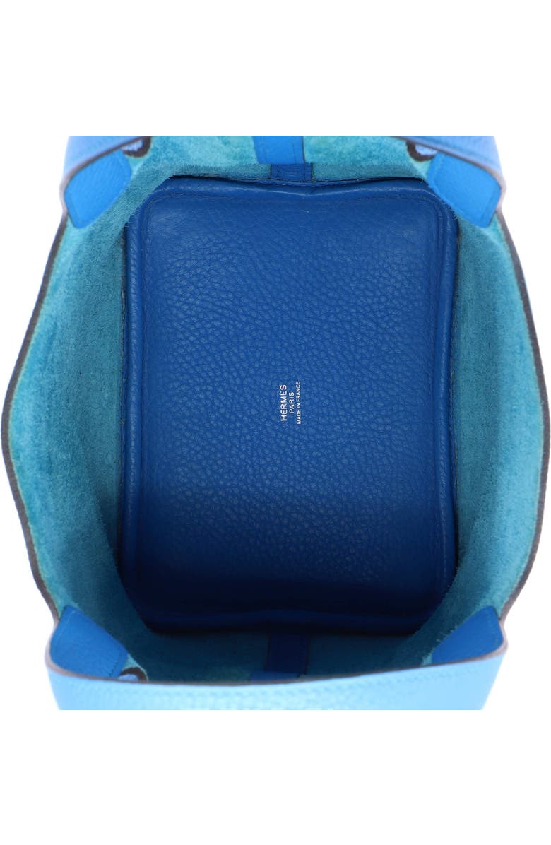 Pre-Owned Hermes Picotin Lock Bag Clemence PM, Alternate, color, Bleu Zanzibar