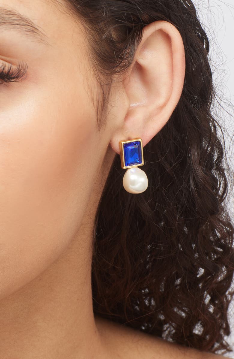 Lele Sadoughi Aegean Faux Pearl Drop Earrings, Alternate, color,