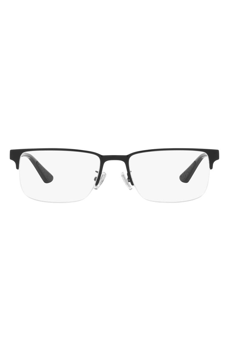 COACH 56mm Rectangular Optical Glasses, Main, color,