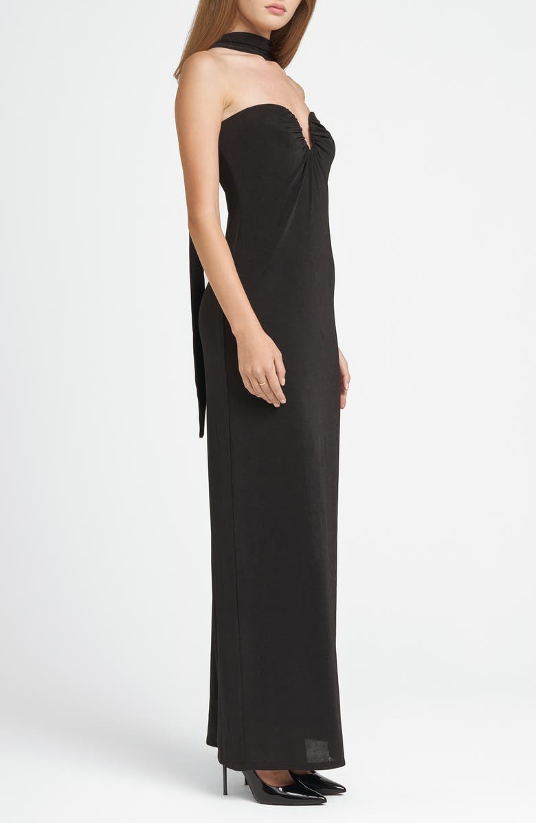 WAYF x CHÉRIE MADELEINE Madeline Strapless Maxi Dress & Scarf Set, Alternate, color,
