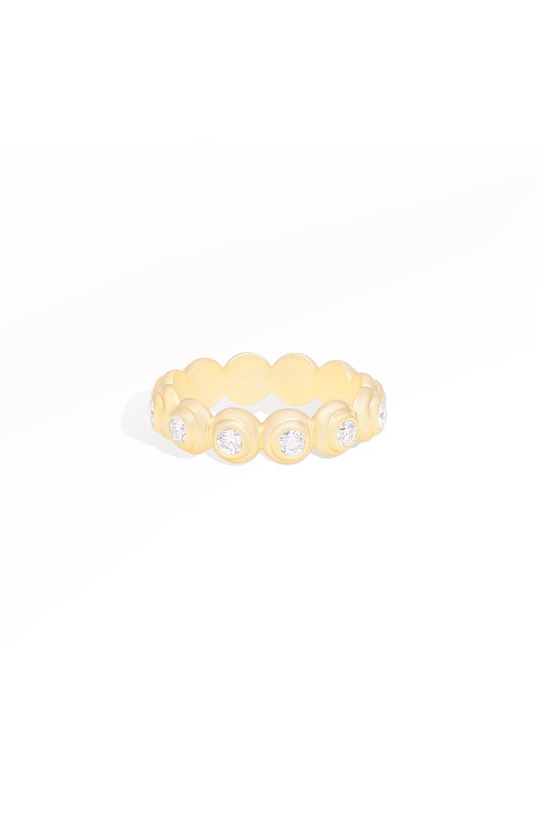 Campbell + Charlotte Evolve Stacking Ring - Large, Main, color, Diamond-Gold